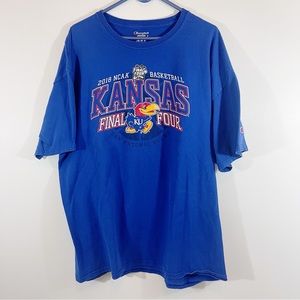 University of Kansas KU Jayhawks Basketball 2018 Final Four T Shirt Size 2XL
